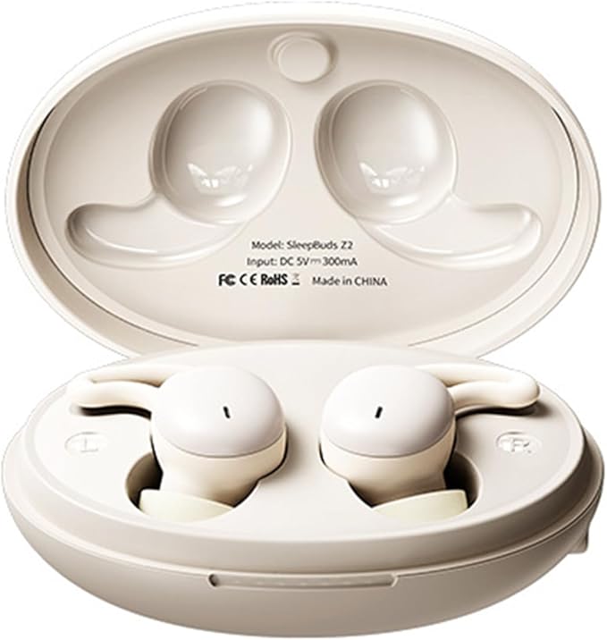 Sleep Headphones,Sleep Earbuds,Sleeping Headphones,Sleep Headphones Ultra-Thin Bluetooth 5.3 Headphones,Sleep Earbuds for Side Sleepers,Noise-Blocking,5H(White)