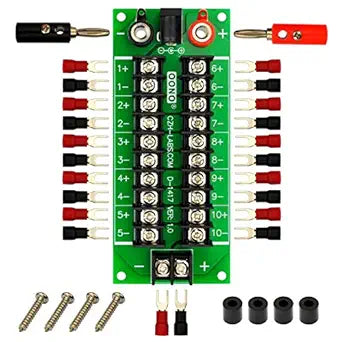 20Amp 2x10 Position Barrier Terminal Block Distribution Module for AC DC
