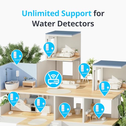 SwitchBot WiFi Water Leak Detector for Home, Water Leak Sensor, 1m Cable