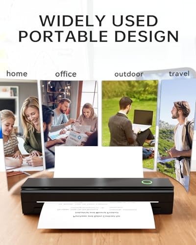 Portable Printers Wireless for Travel, N80 Bluetooth Thermal Printer