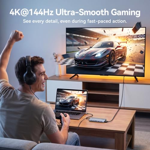 Laptop Docking Station 3 Monitor 4K, 14-in-1 USB C D | USB Hubs - Image 7