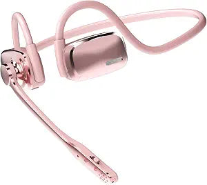 Wireless Headset with Noise Cancelling Mic, Bluetooth V5.4 Headphones-Pink