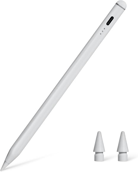 Amazon Basics Stylus Pencil Compatible with iPad 10th Generation (2018-2025), Pen with Palm Rejection