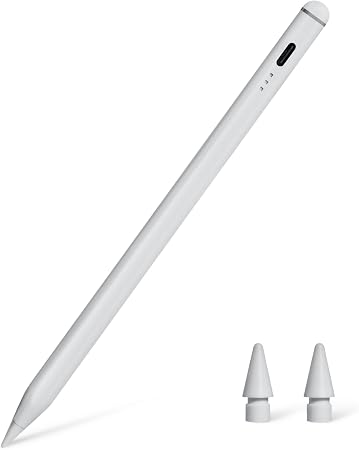Amazon Basics Stylus Pencil Compatible with iPad 10th Generation (2018-2025), Pen with Palm Rejection