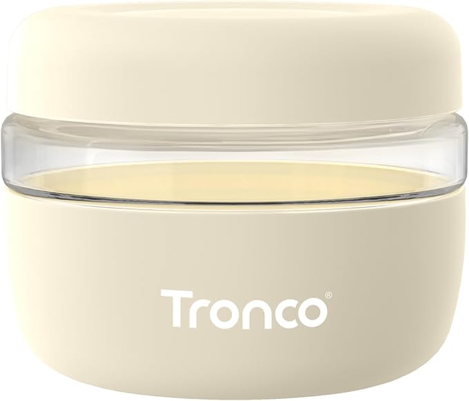 Tronco 16 oz Glass Food Storage Containers with Lids, Airtight, Leak & Spill Proof Glass Lunch Bowls for Meal Prep, Salad, Yogurt, Soup & Stew, Microwave & Dishwasher Safe, BPA-Free, Set of 1