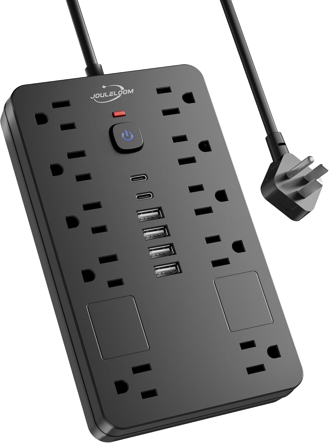 10 FT Surge Protector Power Strip Extension Cord with 10 Outlets & 6 USB