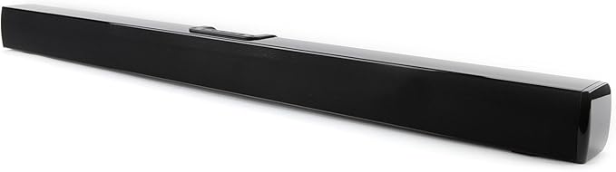 Emerson EHS-2000 32-Inch Bluetooth Soundbar, 2.0 Channel Home Theater Speaker System with Remote Control, USB/AUX Inputs, FM Radio, Compact, Wall Mountable Design