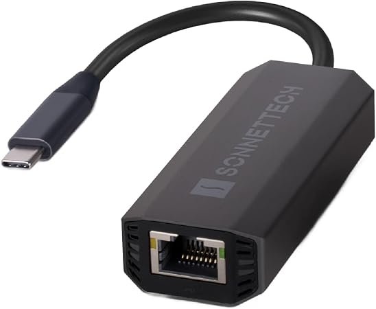 Sonnet Solo5G USB-C 5Gb Ethernet Adapter RJ45 Mac Windows Linux Thunderbolt
