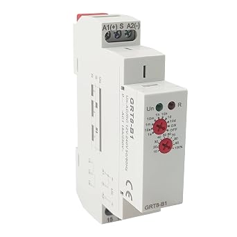 GRT8-B1 Delay Off Time Relay 0.1s-10day Delay 16A AC/DC 12-240v DIN Rail Mount