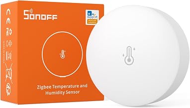 SONOFF SNZB-02P Zigbee Temperature Humidity Sensor, Indoor Thermometer Hygrometer with Alert, Works with Alexa & Google Home for Remote Monitoring and Home Automation, ZigBee 3.0 Hub Required (1) - Image 1