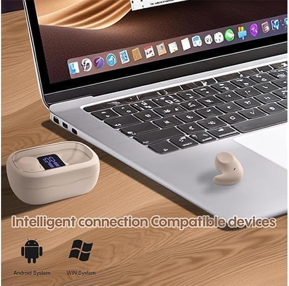 Bluetooth Earbuds,Wireless Sleep Ear Buds,Invisible Noise Cancelling Headphones,Bluetooth 5.4 Sleeping Headset for Side Sleepers Small Ears Canal,Discreet in-Ear Tiny Earphones,for Samsung/Android