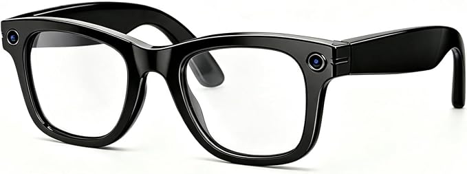 Uigsas Camera Glasses AI Smart Glasses with Camera,Video Recording Bluetooth Glasses for Men Women 4K HD Outdoor AI Video Glasses for Real Time Translation