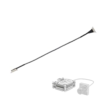 FPV Digital System Coaxial Cable 60/65/100/130/150/200/300mm Compatible with DJI O4 Air Unit PRO Lite, for RC FPV Freestyle Racing Drone DIY Parts (20cm-for O4 Lite/Pro)