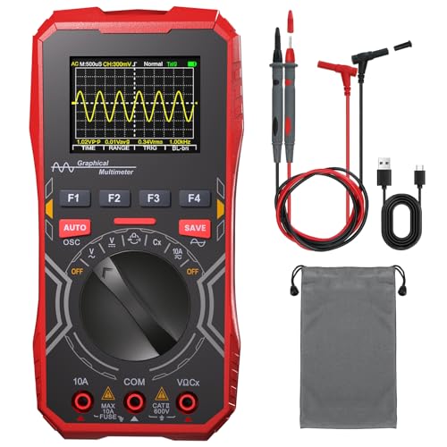 2-in-1 Handheld Oscilloscope Multimeter Auto-Ranging Digital Tester - Image 1