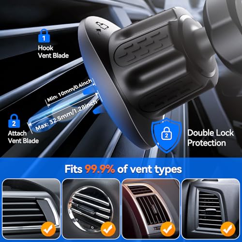 MagSafe Car Mount — Strong 22-Magnet Vent Holder - Image 4