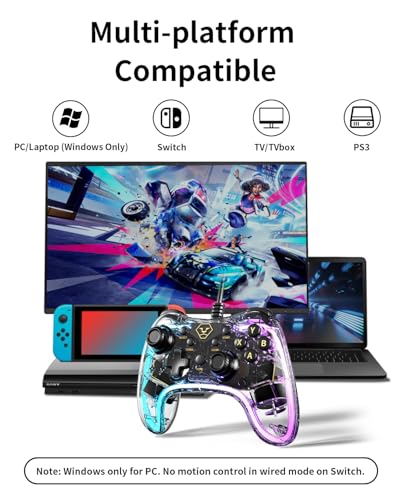 Aolion gaming PC20 Wired Controller for Windows PC, Switch, TV Box and PS3