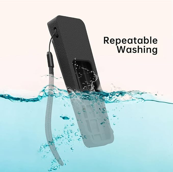 SIKAI CASE Silicone Case Fit Designed for Apple TV 4K 2021/2022 Siri Remote Protective Case with Shockproof Compatible with AirTag(Black)