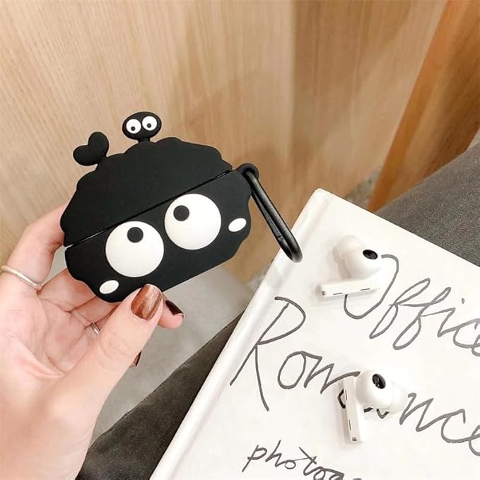 Compatible with Airpods Pro 2nd Generation Case 2022, Cute AirPods Pro 2 Case Cartoon, Kawaii Soft Silicone Protective Cover for Apple New Airpods Pro2 for Men Women (Dust Ball)