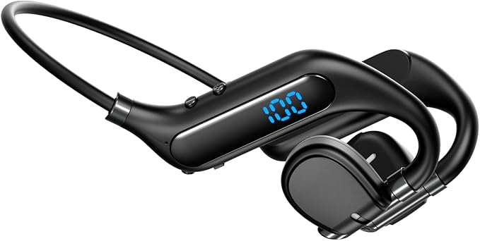 Bone Conduction Headphones Bluetooth Open Ear Earphones Wireless On Ear Headphones Up to 38 Hours Playtime Sport Wireless Headset for Running,Cycling, Hiking, Driving