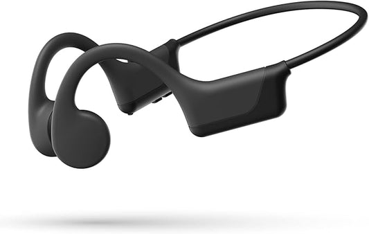 Bone Conduction Headphones, Open-Ear Bluetooth Wireless Earphones with Mic, 8H Battery Life, Waterproof for Running, Cycling & Training