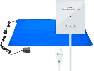 Briidea Bed Alarms and Fall Prevention for Elderly with 20'' * 28'' Weight Sensing Bed Pad (Wireless Alarm Included), Adjustable Volume and Long Range Alert for Home Safety