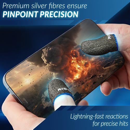 10 Pieces Gaming Finger Sleeves - Perfect Touchscreen Glide