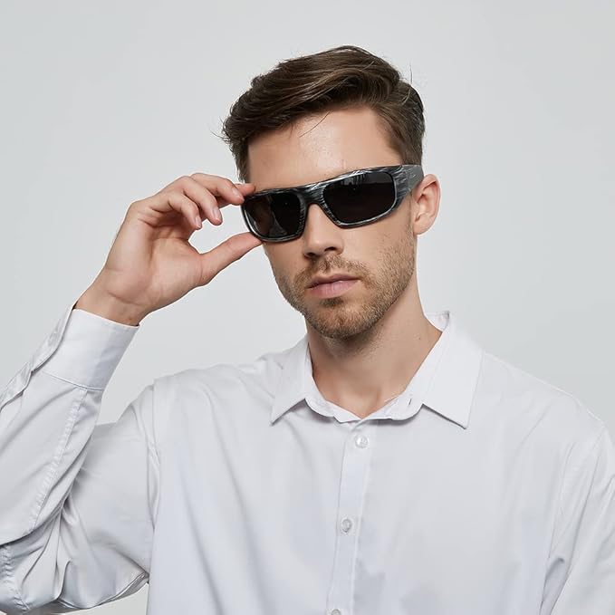 OhO sunshine Smart Glasses, Polarized Sunglasses with Bluetooth Speaker, Athletic/Outdoor UV Protection and Voice Control