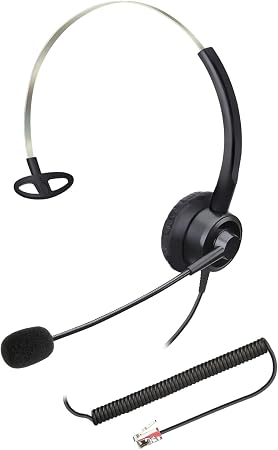 Callez Phone Headsets RJ9 with Noise Cancelling Mic for Polycom VVX Phones