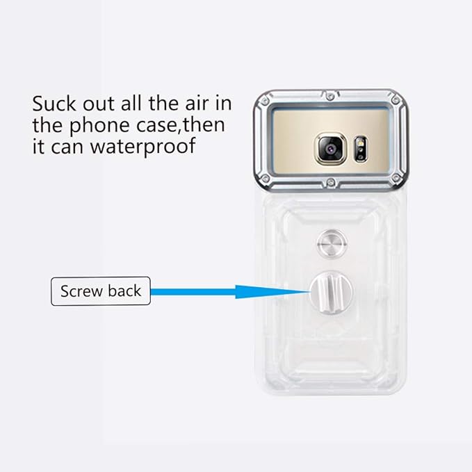 Underwater Photography Waterproof Phone Case Pouch for Android 5.0-5.2 Enhanced Underwater Cell Phone Dry Bag with Armband O Lens Ring Full Sealed Waterproof Case IPX8 Certified