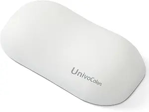 UnivoColors Design-Wave Wrist Rest, Artificial Sheepskin+Memory Foam+Ergonomic+Anti-Slip Gel, Resilience Support During Work and Gaming,Mouse Accessory,White
