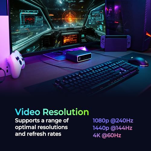 IOGEAR Nexus 3-Port 4K HDMI Gaming KVM Switch – Supports PS5/PS4, Xbox Series X|S, Nintendo Switch, PC – 1440p 144Hz, 1080p 240Hz, USB 3.2 Hub, RGB, Keymander App — GCS1337