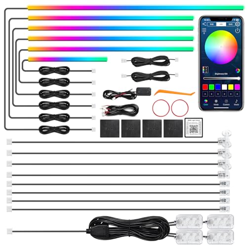 Dreamcolor Acrylic Interior Car LED Strip Light with | Outdoor Lightin - Image 2