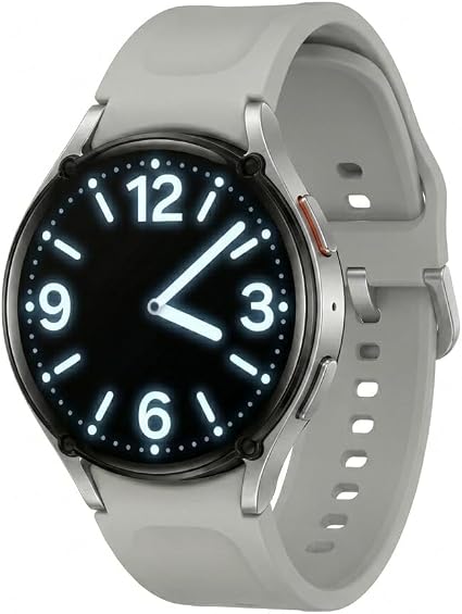Samsung Galaxy Watch 7 (44mm) AI Smartwatch w/ 1.5" AMOLED, Wear OS 5, Wi-Fi, Bluetooth, Heart Rate, Sleep Apnea & GPS Fitness Tracker, International Model L310 (w/Fast Charger, Silver)