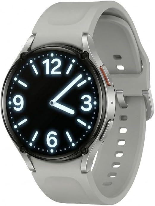 Samsung Galaxy Watch 7 (44mm) AI Smartwatch w/ 1.5" AMOLED, Wear OS 5, Wi-Fi, Bluetooth, Heart Rate, Sleep Apnea & GPS Fitness Tracker, International Model L310 (w/Fast Charger, Silver)