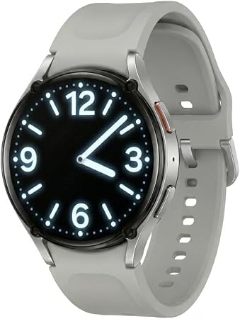 Samsung Galaxy Watch 7 (44mm) AI Smartwatch w/ 1.5" AMOLED, Wear OS 5, Wi-Fi, Bluetooth, Heart Rate, Sleep Apnea & GPS Fitness Tracker, International Model L310 (w/Fast Charger, Silver)