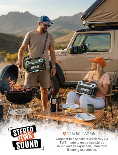 Outdoor Bluetooth Speaker 160W: IP67 Waterproof, 24H, TWS - Image 5