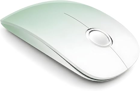 RAPIQUE Wireless Mouse,Dual Bluetooth+2.4Ghz,Type C Charging,Green Gradient