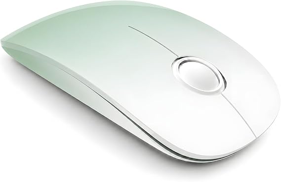RAPIQUE Wireless Mouse,Dual Bluetooth+2.4Ghz,Type C Charging,Green Gradient