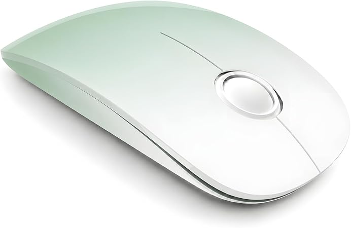 RAPIQUE Wireless Mouse,Dual Bluetooth+2.4Ghz,Type C Charging,Green Gradient