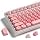 OHY XVX Blush Pink Jelly Keycaps 132 Keys MX Mechanical Keyboard Custom Set