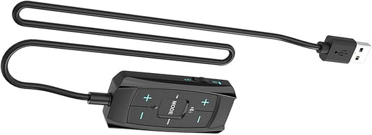 USB to Auditory Adapter with Virtual 7.1 Surround Sound Enhances Gaming On PC Headsets Quiet Controls USB Sound Card