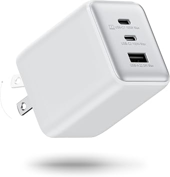 wegear 100W USB C Charger Block, 3-Port Wall Charger Fast Charging