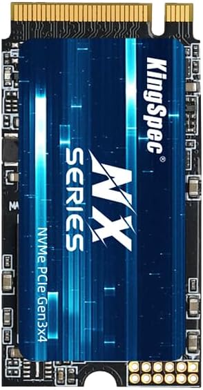 KingSpec 256GB M.2 2242 NVMe SSD - Up to 3500 MB/s Read Speed, PCIe 3.0 SSD with 3D NAND Flash, Compatible with PC, Laptop and Desktop