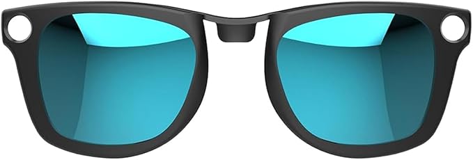 Polarized Clip for Ray-Ban Meta Wayfarer & Gen 2 (RW4006/RW4012, M Size, 50-22), Discoloration Clip for Meta Wayfarer Gen 2 UV Protection, Smart Glasses Color Changing Clip Set (Ice Blue)