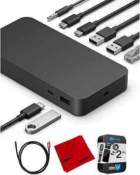 Microsoft T8H-00001 Surface Dock Thunderbolt 4 Docking Station Bundle