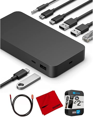 Microsoft T8H-00001 Surface Dock Thunderbolt 4 Docking Station Bundle