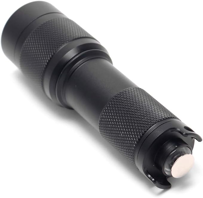 Bigblue AL450N 450 Lumens 8° Beam Angle Mini Dive Light w/Tail Switch & Batteries, Black