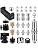 30Pack Camera Tripod Screw Mount Kit, 1/4" & 3/8" Camera Screw Adapter