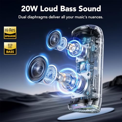 Portable Bluetooth Speaker with Battery Level Displa | Audio Accessori - Image 3