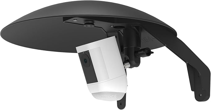 2 in 1 Security Camera Sun Rain Cover for All 1/4'' Thread Camera with Adjutable Mount for Ring Spotlight Cam Plus/Ring Spotlight Cam Pro/WyzeCam/Blink/Arlo/for eufy/Google Nest and More
